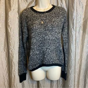 Xhilaration Black/White Crew Neck Sweater XS